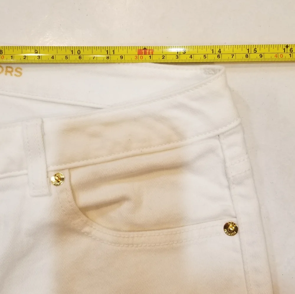 Michael Michael Kors Straight Leg Ankle Jeans White Sz 6